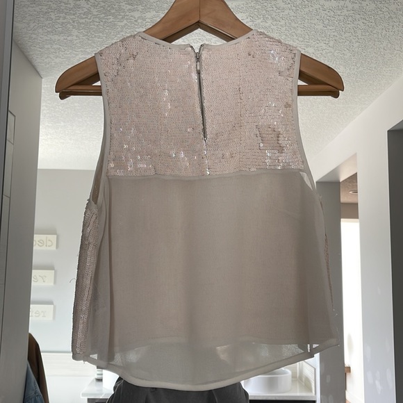 Sequin Cream Cami Topshop - Picture 2 of 4